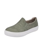 Rieker Femme L9851 Mocassin, Vert, 41 EU