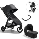 baby jogger City Mini GT2 Opulent barnvagn Black inklusive liggdel och säkerhetsbåge