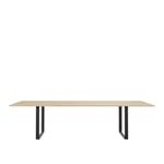 Muuto - 70/70 Table, XXL, White Laminate/Black - Matbord - TAF Studio - Svart,Vit - Laminat/Metall/Trä