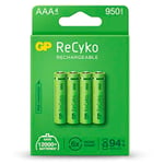 GP ReCyko 4 x AAA 950mAh NiMH -batteri