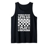 Checkers Strategy - Classic Board Game Checkers Tank Top