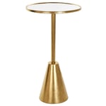 Dkd Home Decor - Table d'appoint Miroir Doré Métal (40 x 40 x 72 cm)