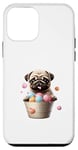 Coque pour iPhone 12 mini Ice Cream Pug Dog Délicieux Icecream Puppy Sundae Dogs