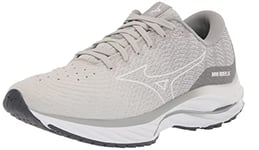 Mizuno Women's Wave Rider 26 Running Shoe, Oyster Mushroom-wht, 6 US Wide