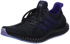 ADIDAS Homme Ultra 4D Sneaker, Core Black/Team colleg Purple/Semi Impact Orange, 41 1/3 EU