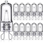 G9 halogenlampa 28W, 230V, 10-pack 28W