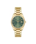 Lacoste Three Hand Quartz Movement Watch for Women CAPUCINE Collection with Gold colored Stainless Steel Bracelet - 2001403