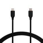 Amazon Basics Câble de charge rapide USB-C vers USB-C 2.0 - Vitesse de 480Mo/s, 60W, Certifié USB-IF - Pour Apple iPhone 15, iPad, Samsung Galaxy, tablettes, ordinateurs portables, 1.8 m, Noir