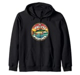 Vintage Walleye Drawing: The Walleye Whisperer Fisherman Zip Hoodie