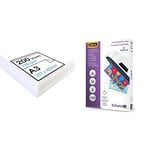 Artway Studio - Acid Free A3 Cartridge Paper for Drawing - Ideal for Dry Art Applications - 170gsm - A3 & Fellowes A3 Laminating Pouches - Gloss Finish - 100 Sheets - 160 Micron (2 x 80 Micron)