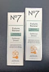 No7 Future Renew | Defence Shield & SPF50 | 50ml | Pack of 2