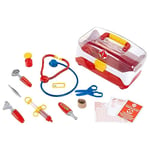 Theo Klein 4685 Mallette médecin, g.m. I Robuste mallette avec instruments adaptés aux enfants I Avec stéthoscope, seringue, thermomètre et beaucoup plus encore I Jouet pour enfants à partir de 3 ans