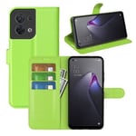 Oppo Reno8 5G Pu Wallet Case [Green]