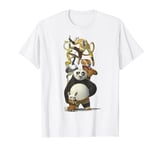 Kung Fu Panda Po And The Furious Five Portrait T-Shirt