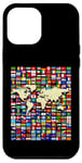 iPhone 12 Pro Max 252 Flags,World Flags,World map with flags. Case