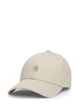 Th Distinct Cap Accessories Headwear Caps Cream Tommy Hilfiger