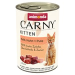 Animonda Carny Kitten 12 x 400 g - Kalv, Kylling & Kanin