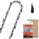 Savior Chainsaw Chain for 16 Inch (40cm) Bar, 57 Drive Links, 3/8" LP Pitch, 050" Gauge, Low-Kickback Saw Chain Compatible for Titan, Black & Decker, Ryobi, Oregon and More (91PJ057X)