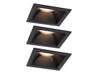 Paulmann Cole, Indbygget Lysplade, 3 Pære(R ), Led, 2700 K, 470 Lm, Sort