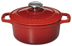 Cocotte en fonte émaillée ronde 18 cm 1.8L champagne INVICTA CHASSEUR