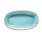 Tallrik Aqua, 19x11, flat, flat, oval, upphöjd kant