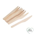 Homéa, Set de 12 Couteaux en Bois H16 cm