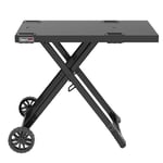 Royal Gourmet Table de Barbecue Pliable pour Barbecue à gaz, Support de Barbecue d'extérieur pour Barbecue de Table, Chariot Pliable avec Crochets, Table Pliante pour Barbecue à gaz GT2005-G, Noire