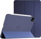 Procase Coque Pour Ipad Air 13 Pouces (M2) En 2024, Ipad Pro 12.9 Pouces 6¿¿Me 2022/5¿¿Me 2021/4¿¿Me 2020/3¿¿Me 2018 G¿¿N¿¿Ration, Nouvel ¿¿Tui Am¿¿Lior¿¿, Housse De Protection Anti-Chute -Marine