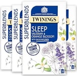 Twinings Superblends Sleep Tea Valerian & Orange Blossom with Passionflowers, 8