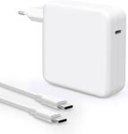 Chargeur Usb-C 96W Pour Mac Book Pro, Inclus Adaptateur Secteur Usb C À C De 1,8 M Pour Mac Book Pro 16, 15, 14, 13 Pouces, Mac Book Air 13 Pouces, Ipad Pro 2023/2022/2021/2020/2019