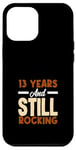 Coque pour iPhone 12 Pro Max 13e anniversaire 13 ans et toujours à bascule