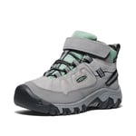 KEEN Targhee 4 Mid Waterproof Bottes de randonnée, Alloy/Granite Green, 31 EU