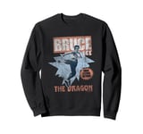 Bruce Lee The Dragon High Flying Action Distressed Sweatshirt