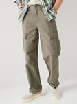 Levi's XX Straight Leg Cargo Trousers - Khaki, Khaki, Size 32, Inside Leg Regular, Men