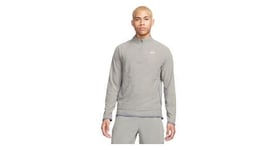 Haut thermique 1 2 zip nike dri fit trail gris bleu