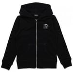 Sweat-shirt enfant Diesel  Veste zippé capuche junior UMLT SBRANDON 00J4MP OCAND K900 noir