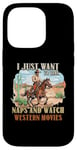 Coque pour iPhone 14 Pro Faites la sieste et regardez un fan du film Western Movie Lover