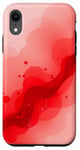 Coque pour iPhone XR Rouge minimaliste art abstrait esthétique