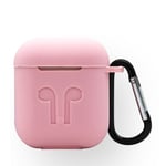 Etui souple en gel TPU pour boitier Apple Airpods coloris rose