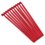 (red)Bnineteenteam 10 Pcs Tent Stake 16cm Aluminum Alloy Outdoor Awning Canopy