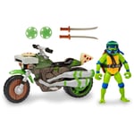 Jeux précieux Tortues Ninja Turtles Mutant Leonardo avec moto de combat