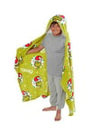 The Grinch Christmas Hooded Fleece Blanket - Green