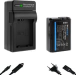 Batterie de rechange pour Sony NP-FW50 [1030 mAh] + chargeur pour Alpha 7 7II 7R 7S II 55 5000 6300 6500 / NEX-6 NEX-7 NEX-F3 / DSC RX10 IV // ZV-E10