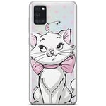 ERT GROUP mobile phone case for Samsung A21s original and officially Licensed Disney pattern Marie 002 optimally adapted to the shape of the mobile phone, partially transparent