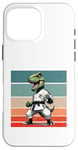 Coque pour iPhone 16 Pro Max T.Rex Karate Gi Ceintures noires Force de position puissante