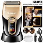 Foil Shaver Electric Cordless Shaver for Men Wet/Dry Razor Rechargeable USB LCD