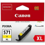 Cartouche d'Encre - Imprimante CANON CLI-571 XL grande capacit? Jaune (CLI571XL)