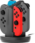 Nsw Joycon's Four Charger-Charging Station For Use With Nintendo Switch