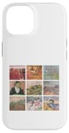 Coque pour iPhone 14 Van Gogh – Couleur rose – Œuvre d'art vintage rétro