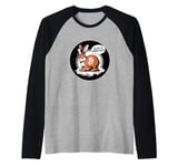 Follow the Orange Rabbit - Bitcoin Cryptocurrency Crypto Raglan Baseball Tee